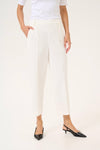 KAFFE KAsakura Cropped Pant Chalk White