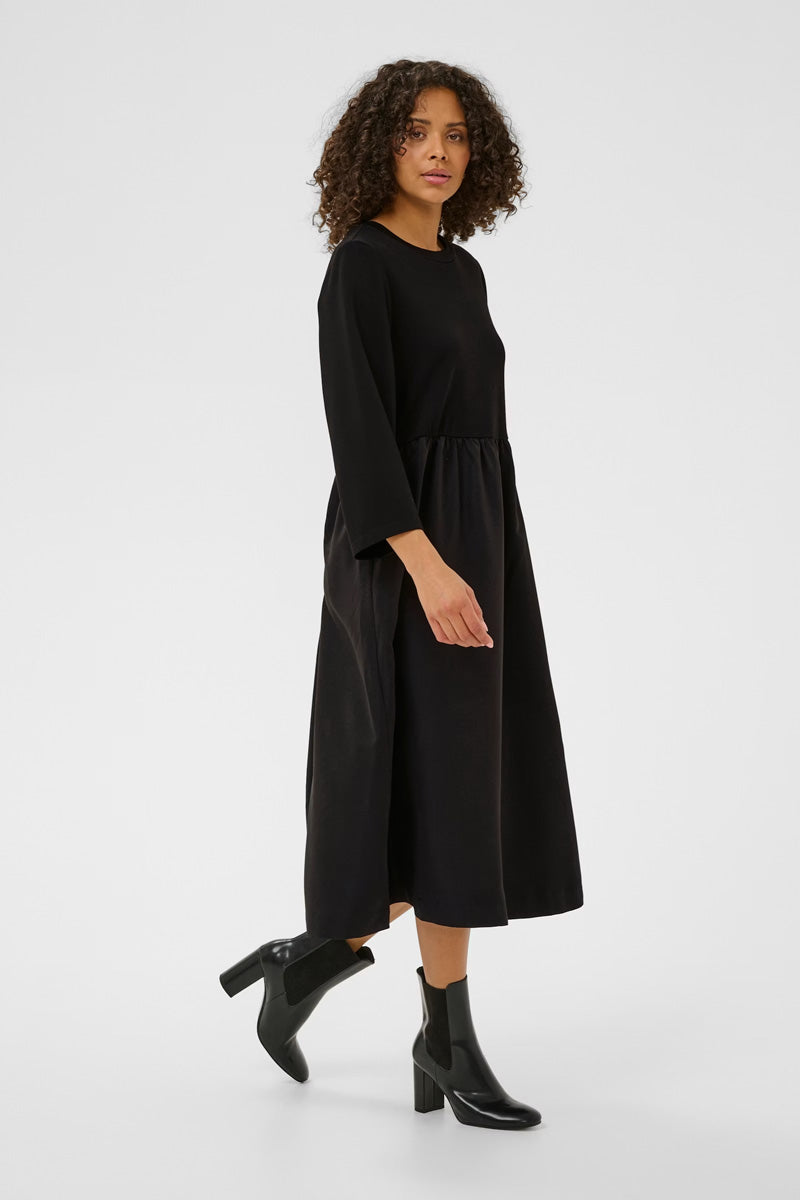 KAFFE KArosa Dress-Deep Black