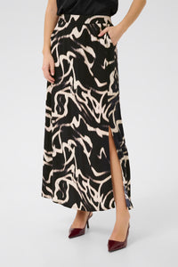KAFFE KAmartha Maxi Skirt Black/Stone
