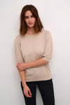 KAFFE KAlone Knit Pullover Feather Gray