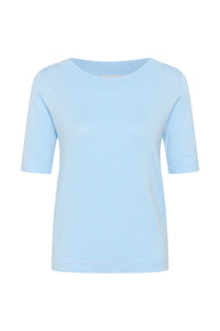 KAFFE KAlizza Boatneck Pullover-Nantucket Breeze