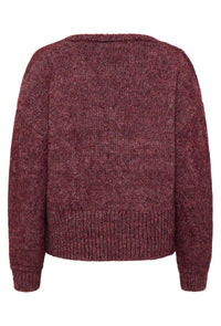 KAFFE KAtrina V-Neck Pullover Wine