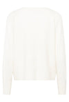 KAFFE KAniel V Neck Pullover Chalk White
