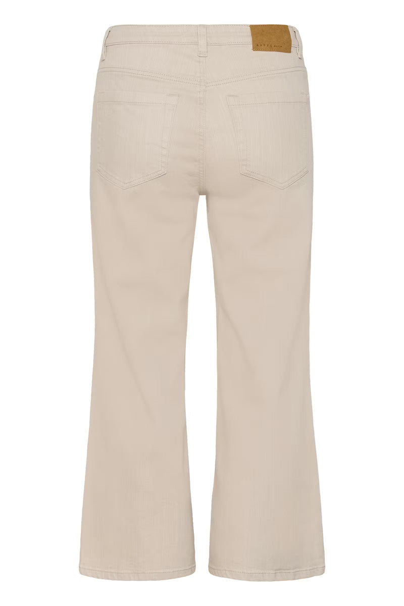 KAFFE KAbrook Cropped HW Jeans Moonbeam