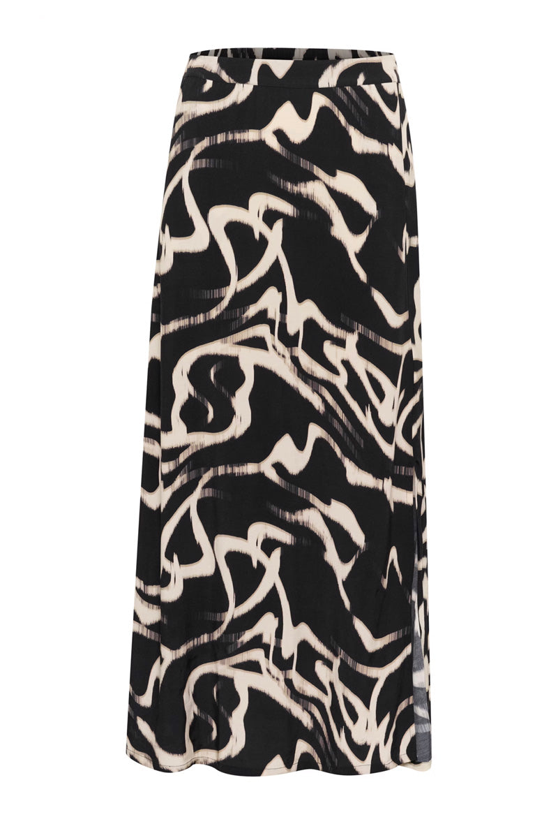 KAFFE KAmartha Maxi Skirt Black/Stone