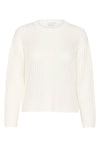 KAFFE KAsolar Knit Pullover Chalk White