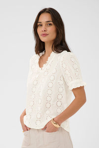 KAFFE KAdona Blouse Chalk