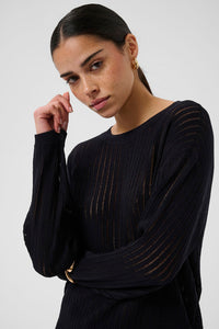 KAFFE KAabalina Knit Pullover Black Deep