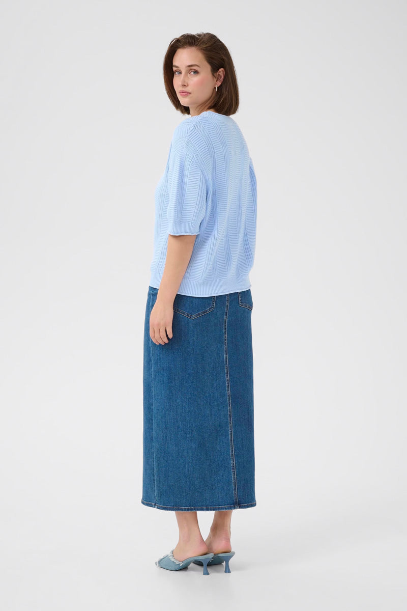 KAFFE KAwhitney Pullover-Windsurfer Blue