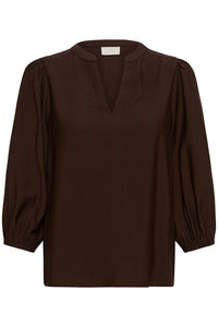 KAFFE KAalberta Blouse Coffee Bean