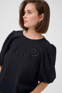 KAFFE KAmelani Blouse-Deep Black