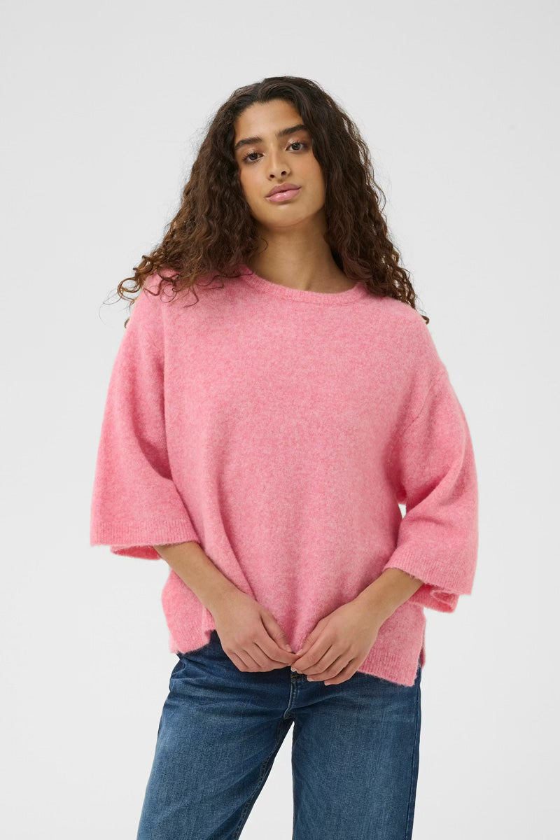 InWear GUNIIW TEE Sweater Pink Carnation Melange
