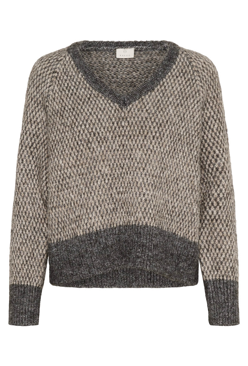 KAFFE KAmelinda Pullover Dark Grey/Feather Grey