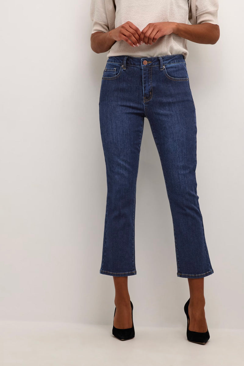 KAFFE KAsinem Cropped Jeans Mid Blue