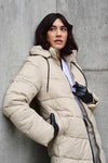 KAFFE KAsusanne Quilted Coat-Feather Gray