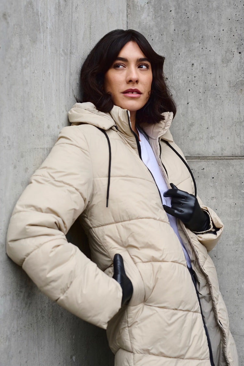 KAFFE KAsusanne Quilted Coat-Feather Gray