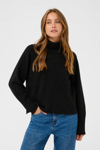 KAFFE KAerin Rollneck Black Deep