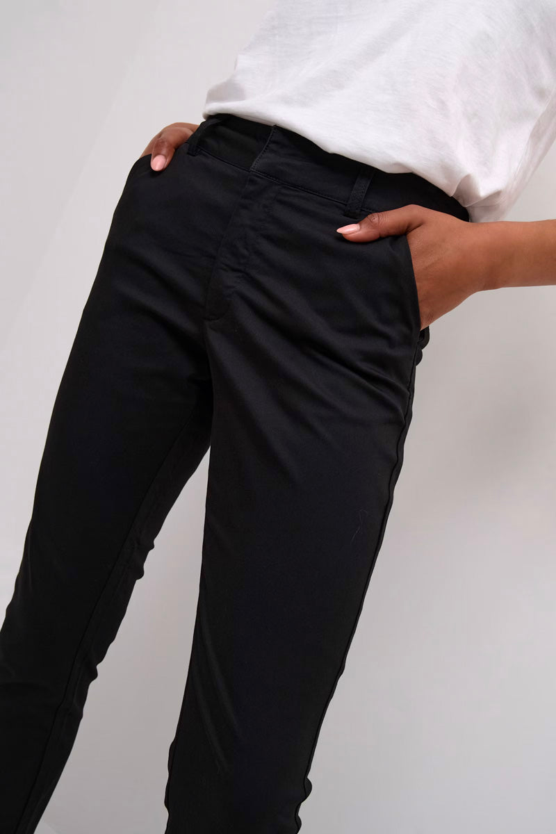 KAFFE KAlea Chino Pant Black