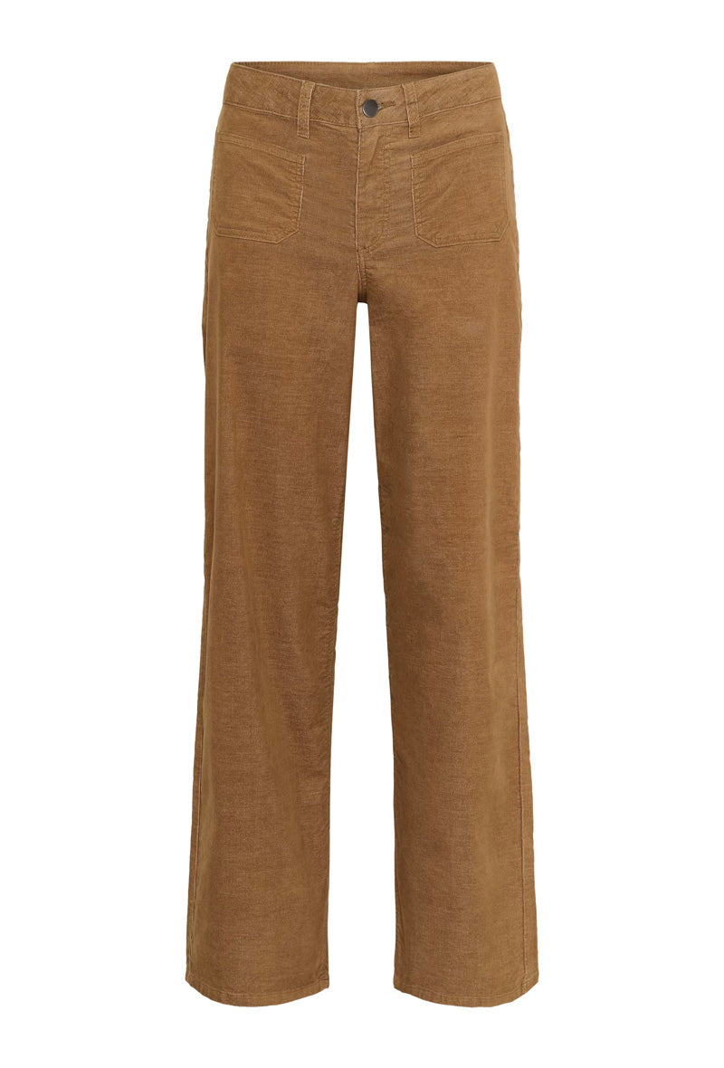 KAFFE KAmolly Needlecord Trousers Toasted Coconut