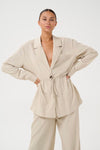 KAFFE KAtrinity Shirt Jacket Feather Gray