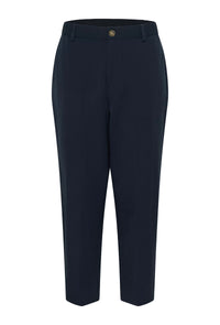 KAFFE KAheather Cropped Trousers-Midnight Marine