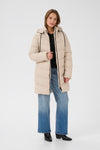KAFFE KAsusanne Quilted Coat-Feather Gray