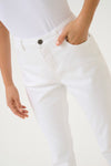 KAFFE KAzelina HW Straight Jeans Chalk