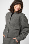 KAFFE KAvalentina Jacket Black/White Tweed