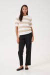 KAFFE KAlizza Pullover Striped Sweater Stone