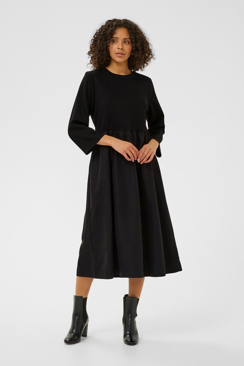 KAFFE KArosa Dress-Deep Black