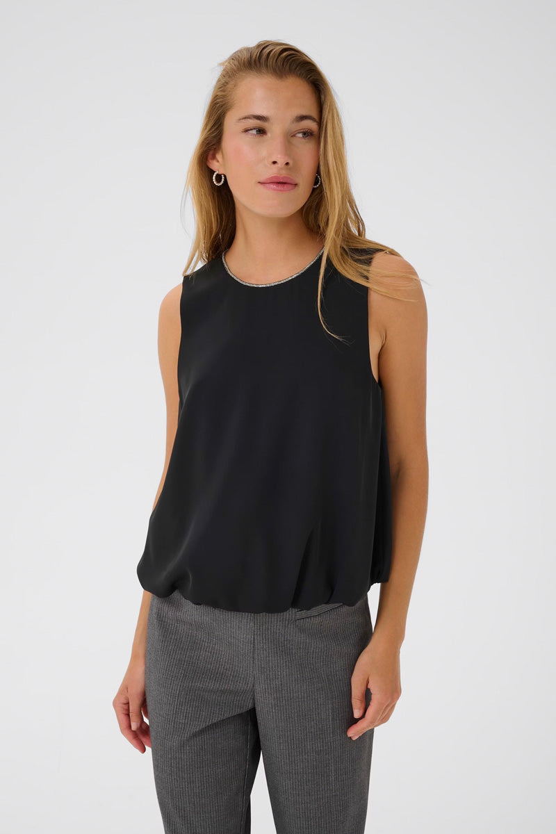 KAFFE KAolga Sleeveless Top Black