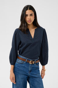 KAFFE KAbea Blouse Midnight Marine