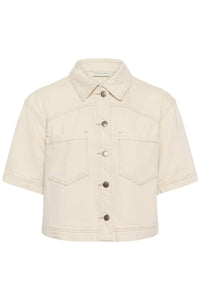 KAFFE KAcatherina Shirt Jacket Off White Washed