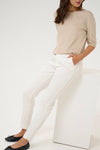 KAFFE KAlea Chino Pant Chalk White