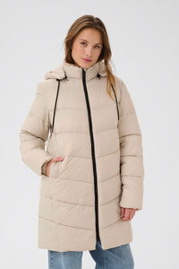 KAFFE KAsusanne Quilted Coat-Feather Gray