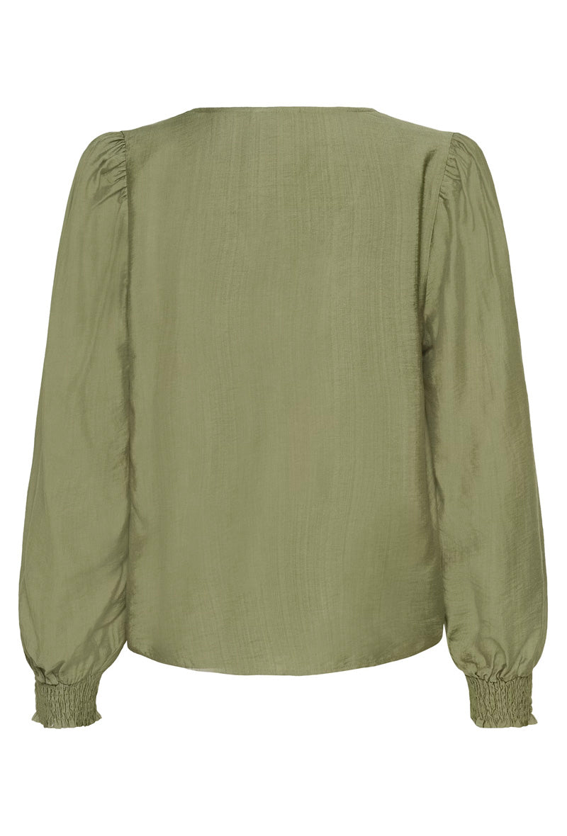 KAFFE KAlufia Blouse-Dusky Green