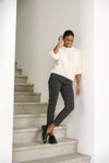 KAFFE KAemillie Crop Pullover Chalk White