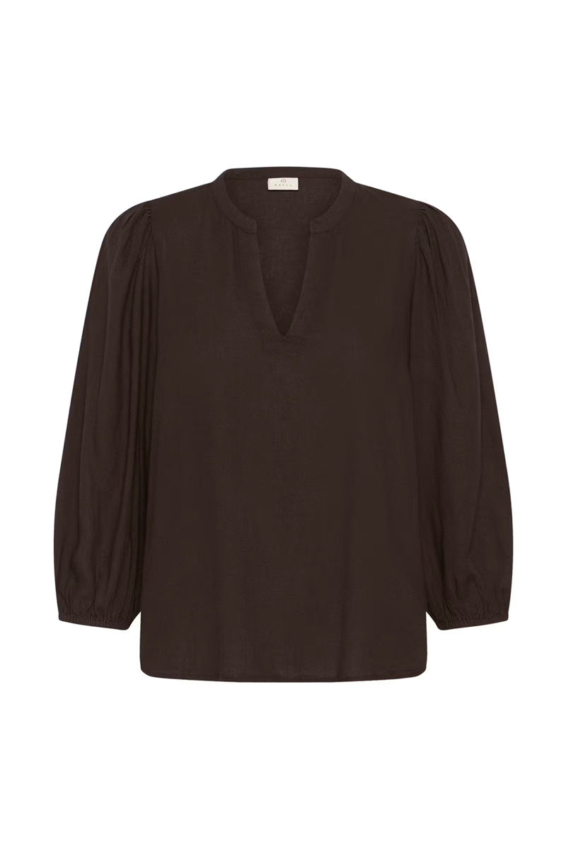 KAFFE KAmilia 3/4 SL Blouse Black Coffee
