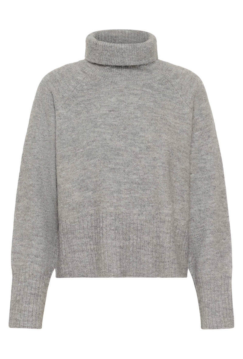 KAFFE KAerin Rollneck Light Grey Melange