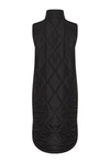 KAFFE KAmeria Quilted Gilet Waistcoat-Black