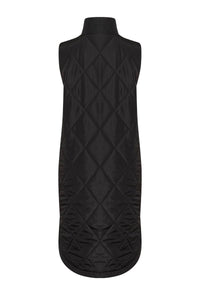 KAFFE KAmeria Quilted Gilet Waistcoat-Black