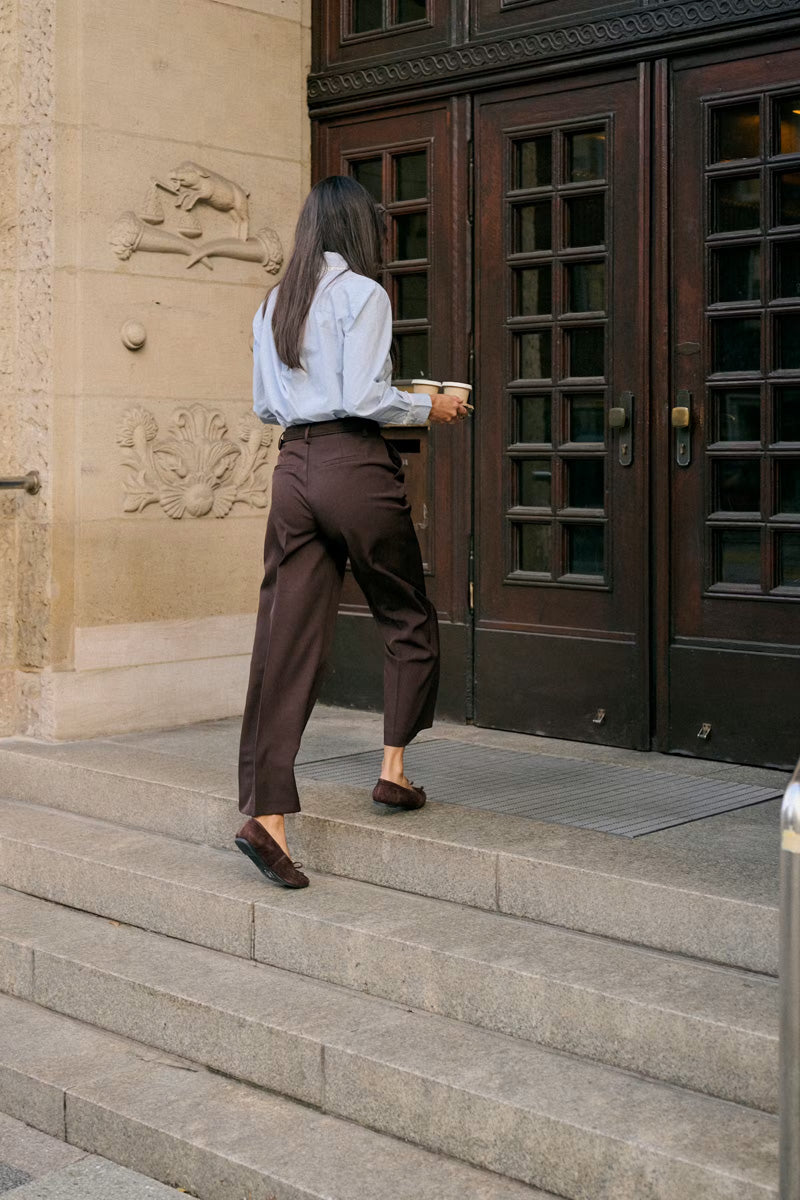 KAFFE KAlima Trousers-Coffee Bean