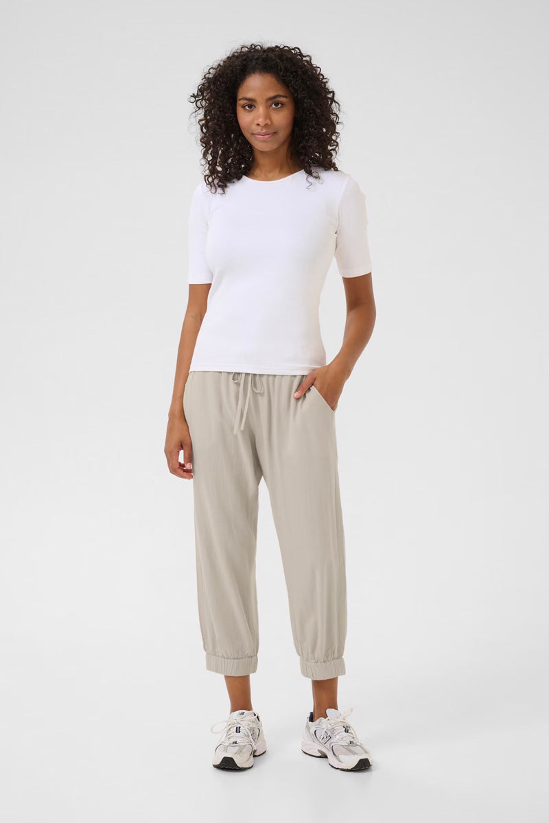 KAFFE KAmilia Capri Pant Feather Gray