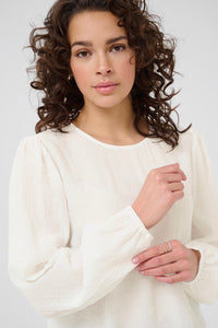 KAFFE KAvivy Blouse-Chalk