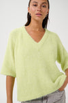 KAFFE KAemilie V-Neck Pullover Lettuce Green