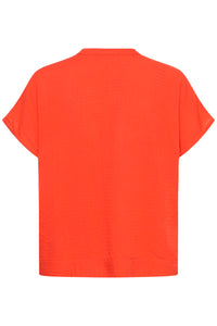 KAFFE KAgina Blouse Poppy Red