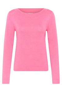 KAFFE KAlizza Boatneck Pullover Pink Power