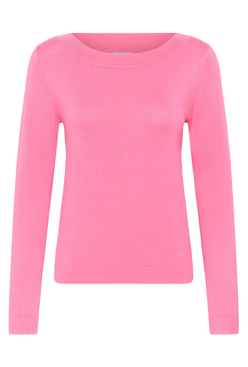 KAFFE KAlizza Boatneck Pullover Pink Power