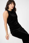 KAFFE KAkelly Velour Dress-Black