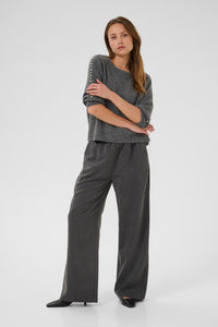 KAFFE KAnevil Trousers-Dark Grey